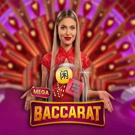 Mega Baccarat logo – Live Casino by Pragmatic Play at Oscar Spin Casino